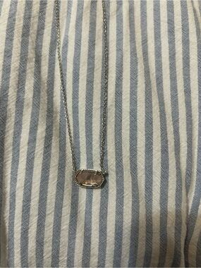 Kendra Scott Silver Necklace with Light Purple Elisa Stone